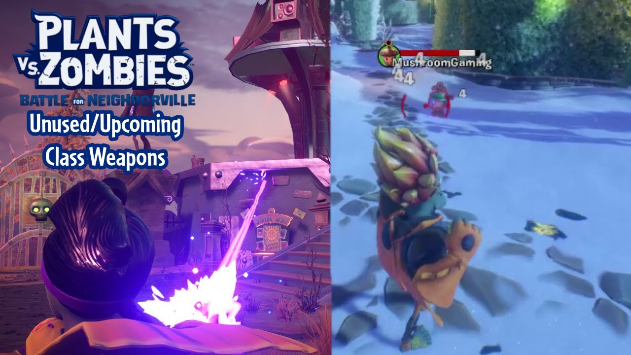 PvZ Battle for Neighborville | Unused/Upcoming Weapons #1!