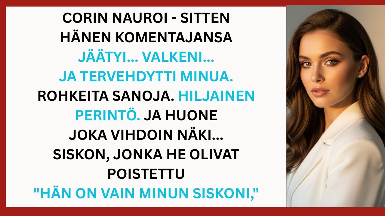 Siskoni pilkkasi minua kaikkien edessä – sitten hänen komentajansa tervehti minua