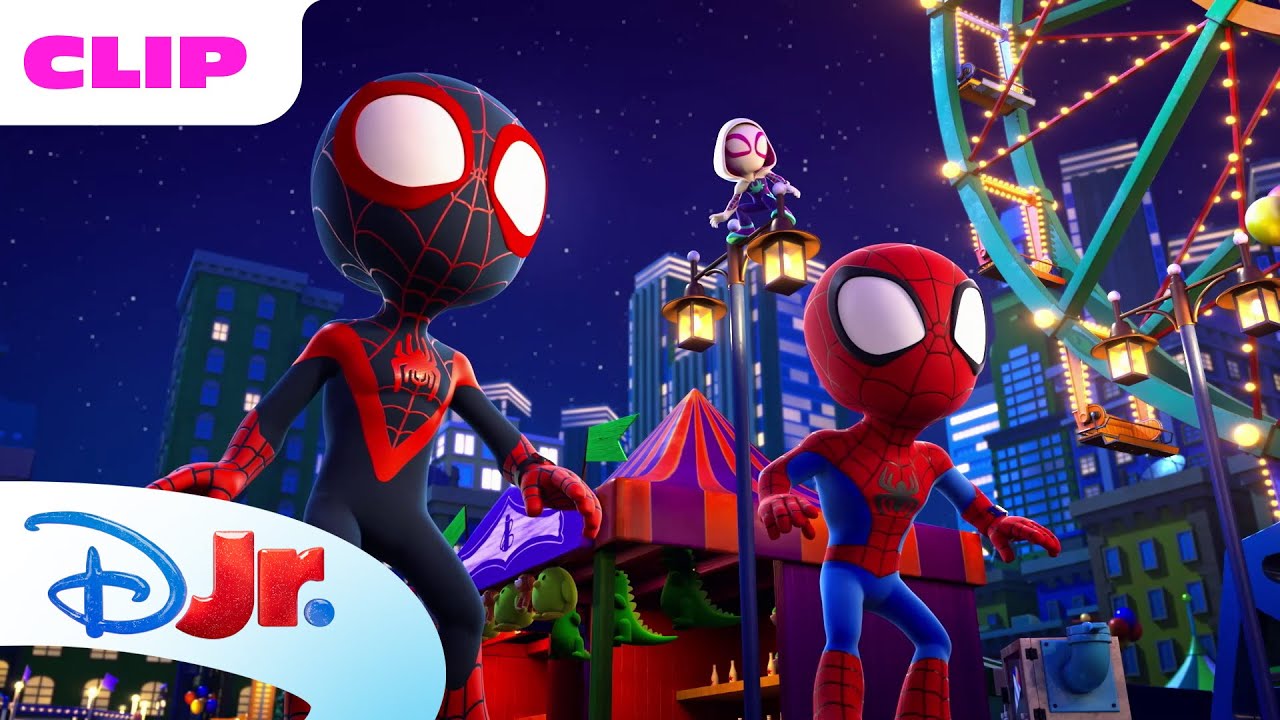 Spooky Park 👻 | Spidey and His Amazing Friends 🕸️ | Disney Jr. MENA