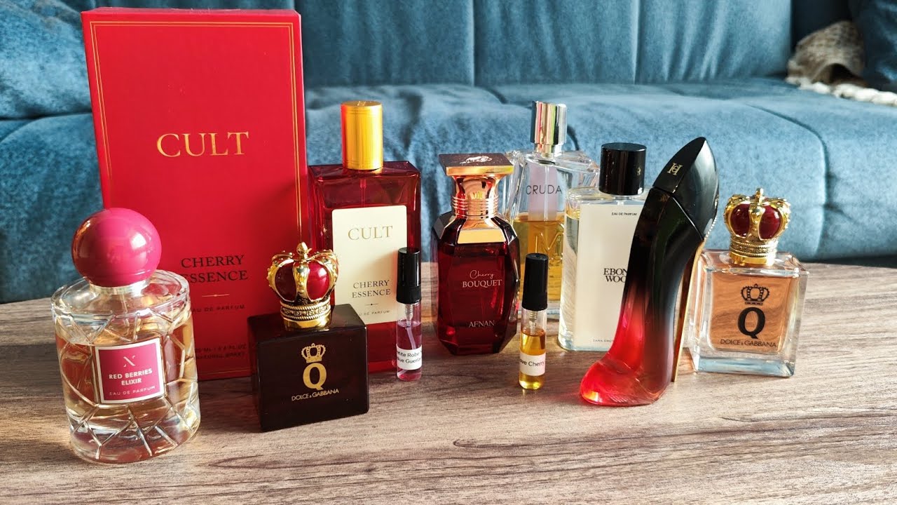 Вишня в моем парфюмерном гардеробе  🍒CULT cherry essence ❤️‍🔥#новинка #вишня #духи #парфюмерия 