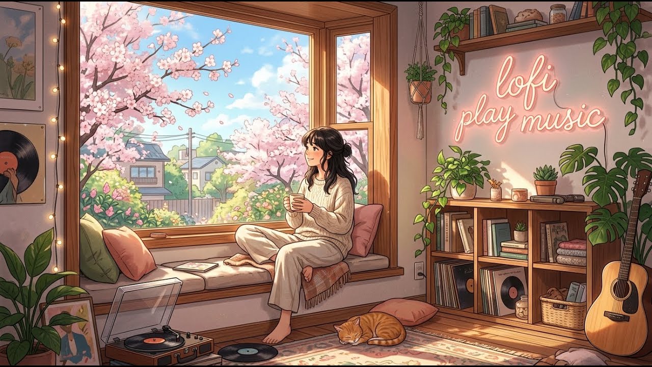 봄이 네 어깨에 내려앉은 시간 봄바람과 너를 생각하는 시간 [Part II] 🌸 | 따뜻한 감성 Lofi R&B