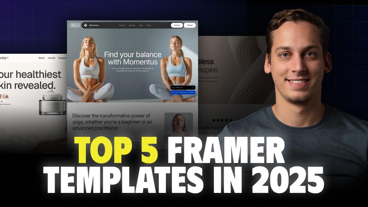 5 лучших шаблонов Framer 2025 года: качество, простота использования и поддержка