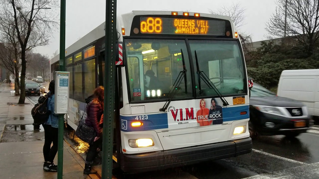 MTA New York City Bus: 2009 Orion VII NG HEV Bus 4123 On The Q88 Bus Route (FULL SHORT RIDE)