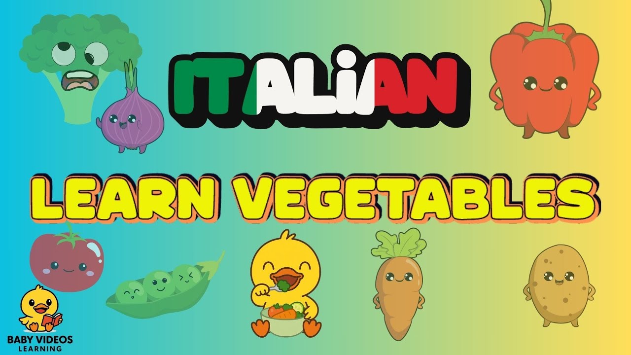LEARN VEGETABLES IN ITALIAN! 🥦 Fun Song for Kids | Baby Videos Learning