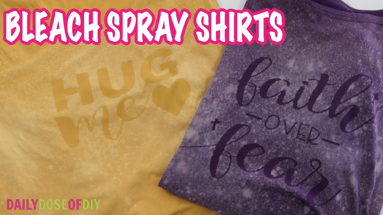 Bleach Spray Shirts with Cricut