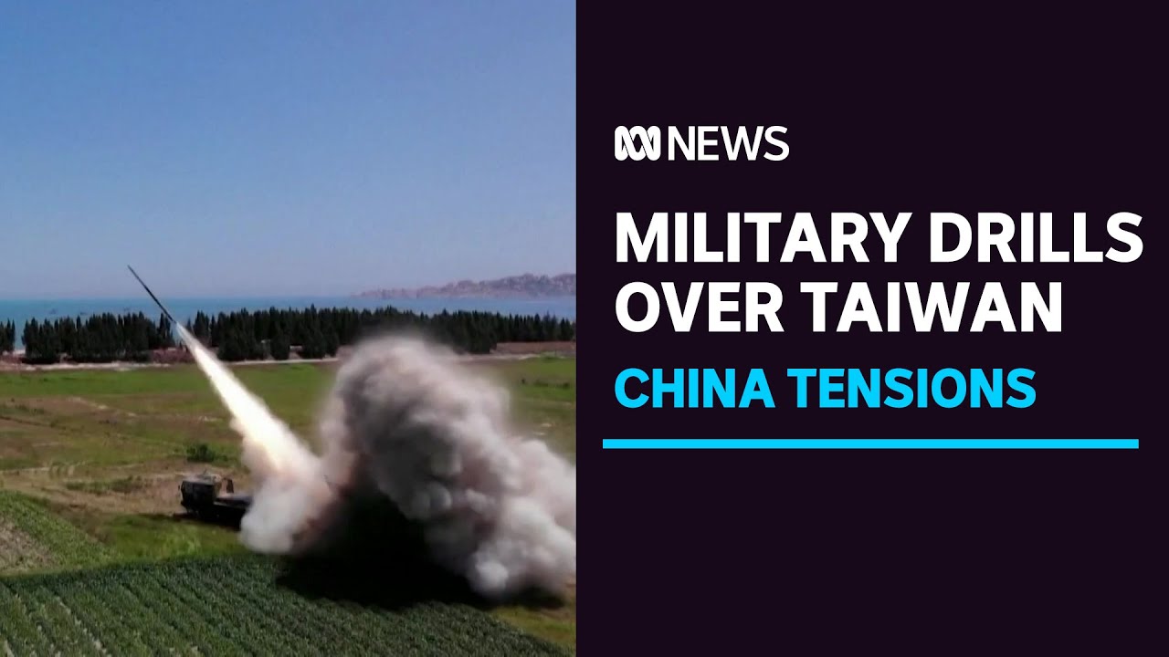 China launches unprecedent military drills near Taiwan as airlines cancel flights | ABC News