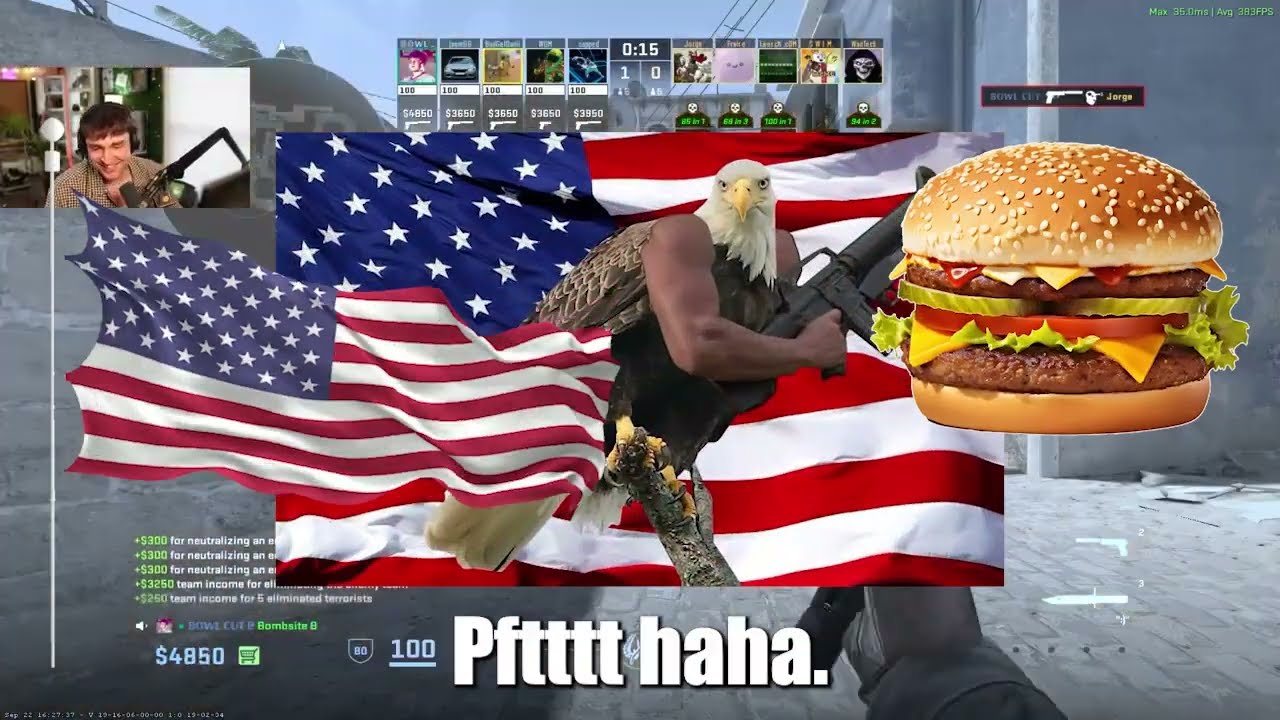 Europeans in AMERICAN servers in Counter-Strike 2  🇺🇸🦅