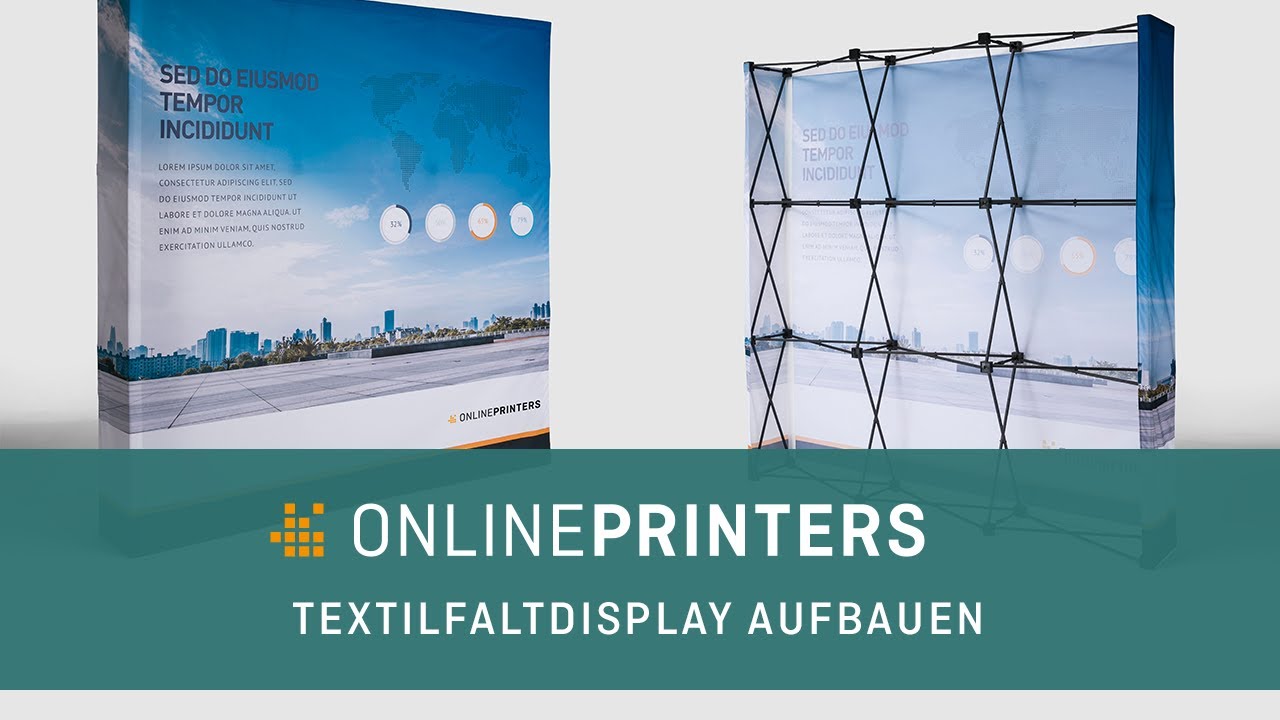 Textilfaltdisplay aufbauen | Aufbauanleitung