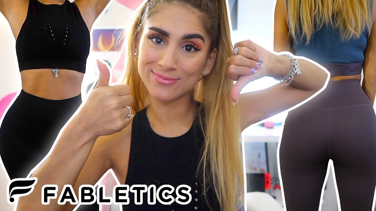 I TRIED FABLETICS FALL PRE PICKED OUTFITS | Legging & Sports Bra Try On