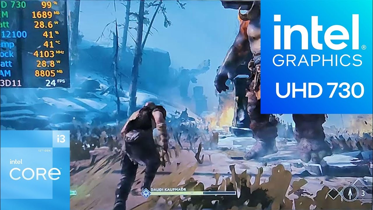 Intel UHD Graphics 730 Gaming Test