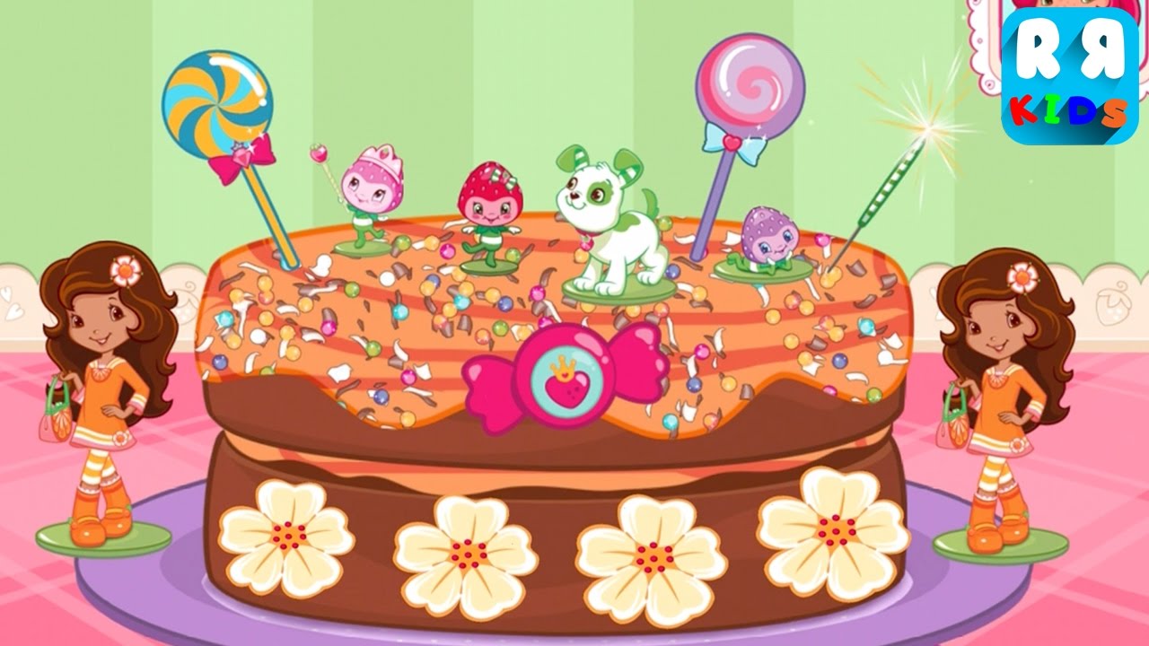 Strawberry Shortcake Bake Shop - Best Cooking Apps for Kids - Part 6 Baking Chocalicious Cake