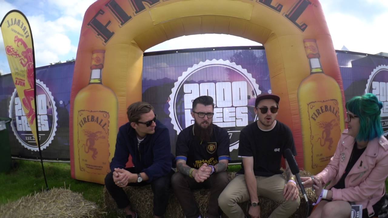 Neck Deep interview at 2000 Trees, fuelled by Fireball.