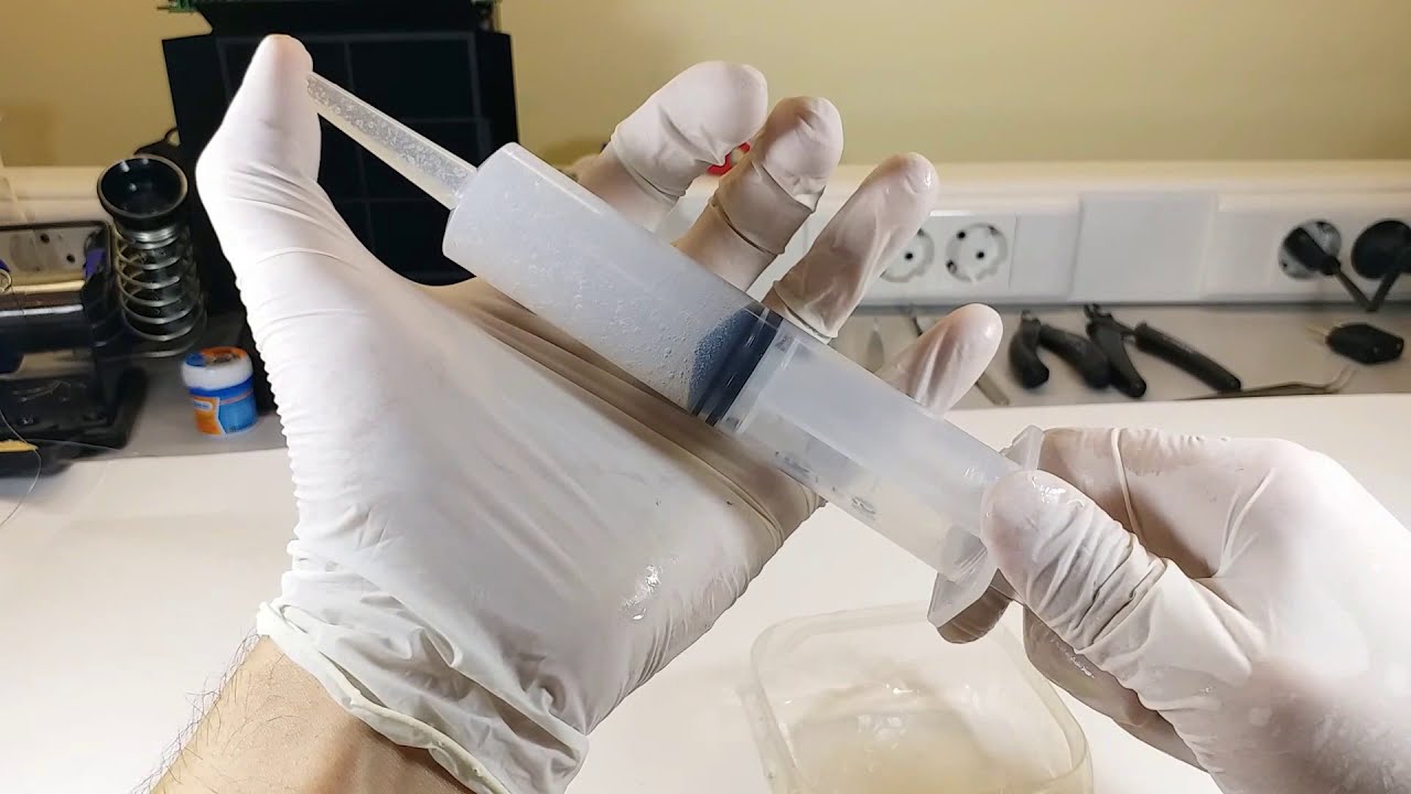 Get rid of air bubbles from RTV silicone without big vacuum chamber