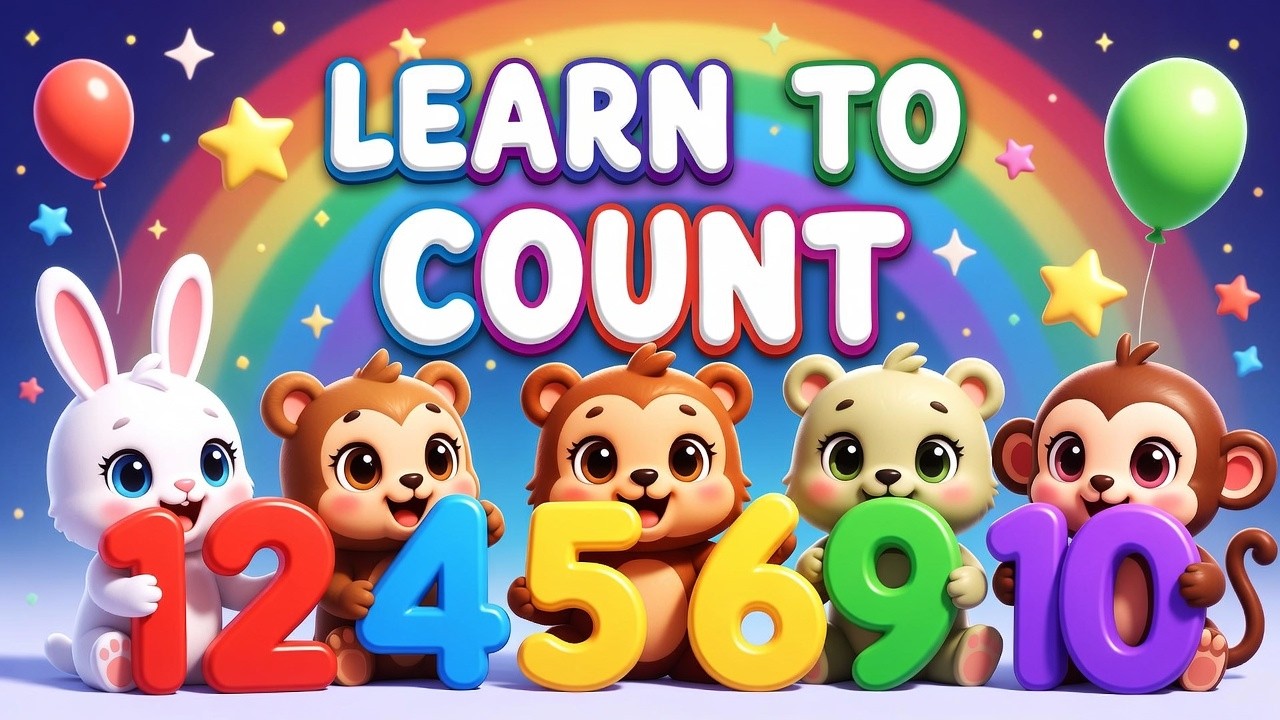 Let’s Count Together! Numbers 1–10 for Toddlers 🧸