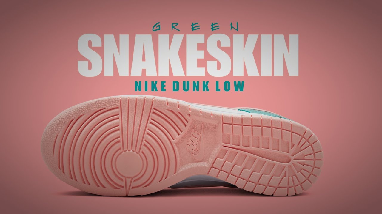 SNAKESKIN GREEN 2022 Nike Dunk Low DETAILED LOOK + PRICE