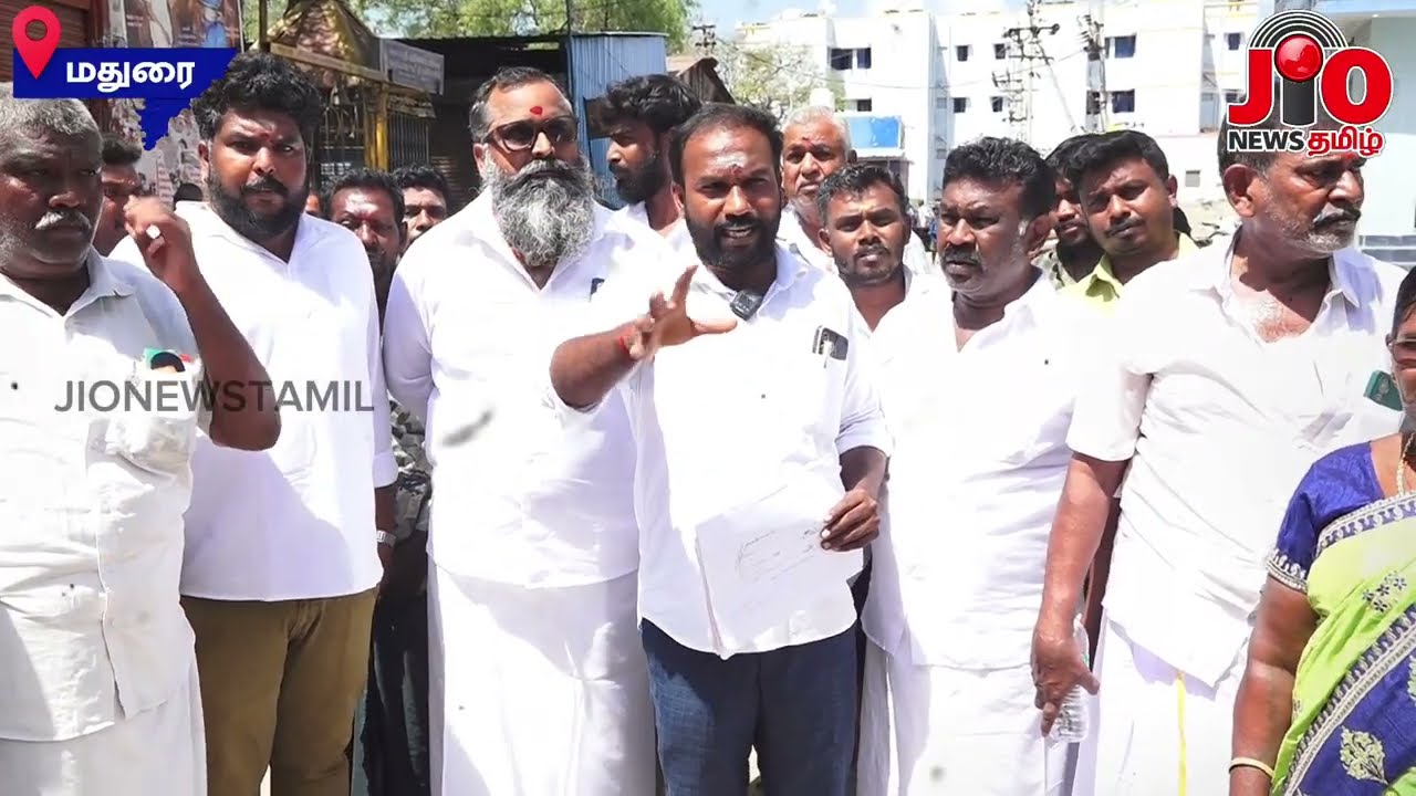 மதுரை மேலவாசல் நாயடி சந்தையில் பரபரப்பு! கடைகள் அகற்ற வந்த மாநகராட்சிக்கு வணிகர்கள் கடும் எதிர்ப்பு