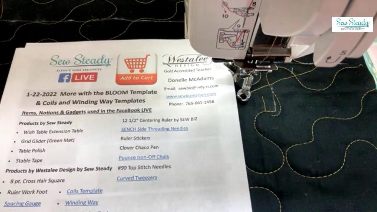 1-22-22 More with the Bloom Template & Coils and Winding Way Templates