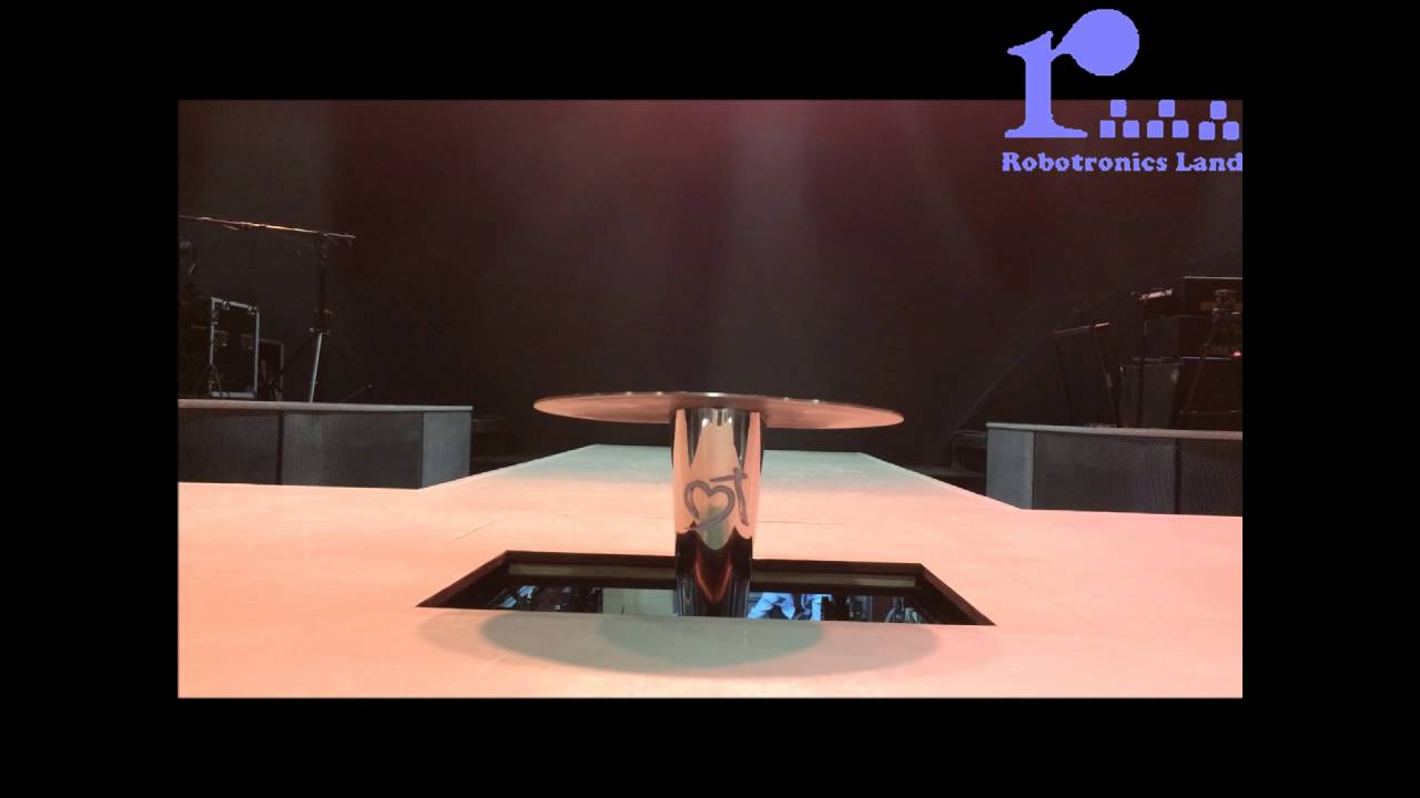 Motorised Stage Lift with Trap Door   Robotronics Land Pte Ltd