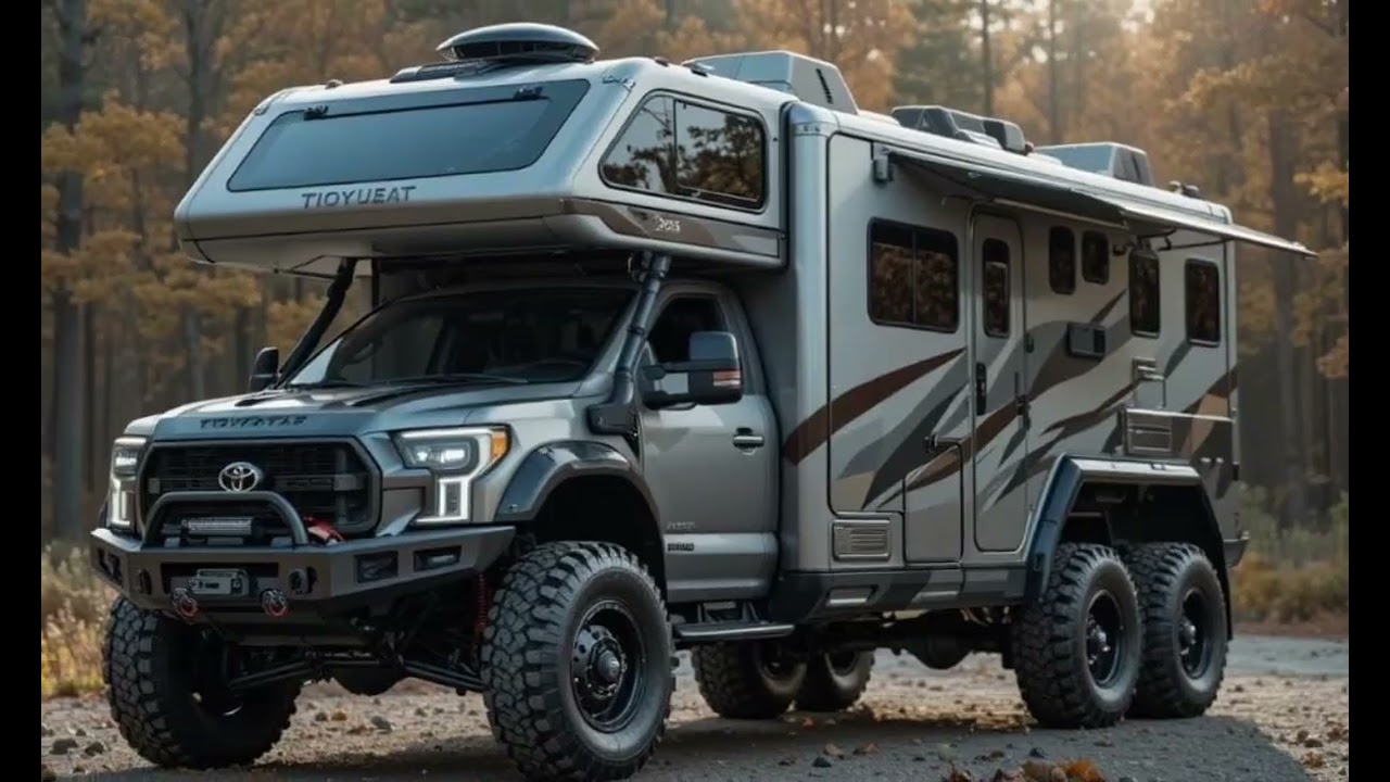 Toyota USA 6x6 Motorhome future truck and smart Double Decker camper 2026 overkill   ride update 