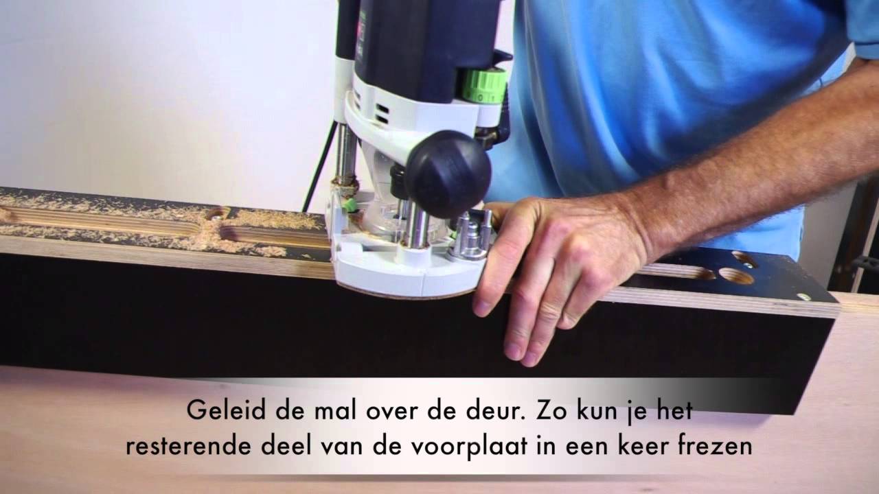 Meerpuntsluiting freesmal - beslag in de deur frezen