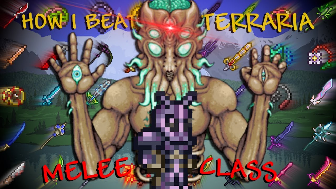 How I Like To Beat MASTER MODE Terraria With The MELEE CLASS!