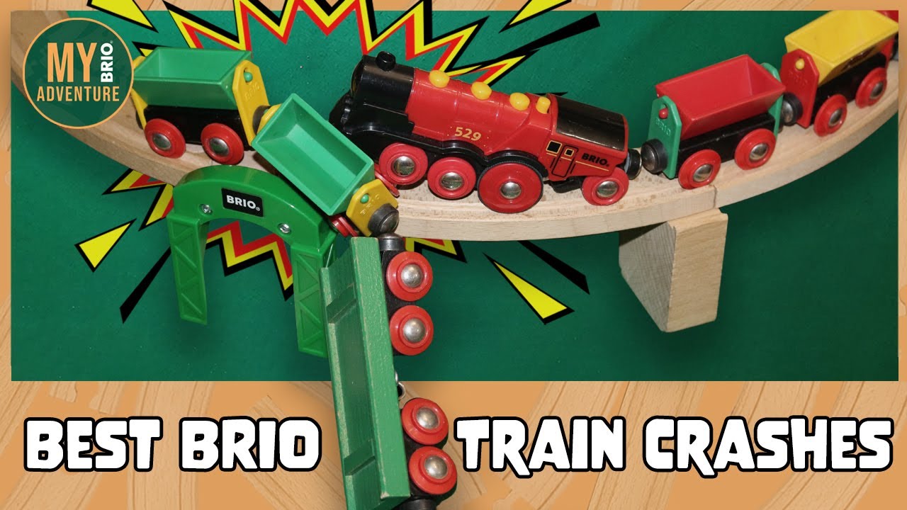 BRIO TOY TRAIN FAILS & CRASHES| ACCIDENTS HAPPEN COMPLIATION