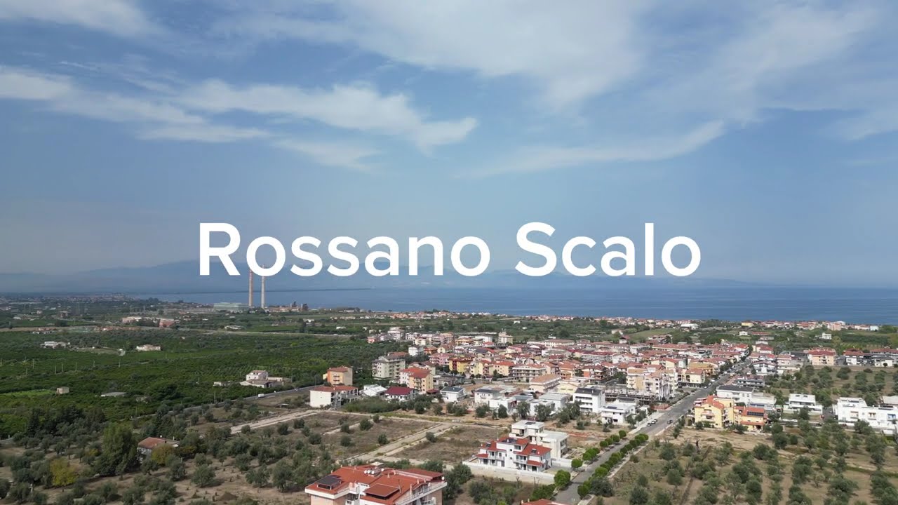 Drone Flight over the city of Rossano Calabro in Calabria region.