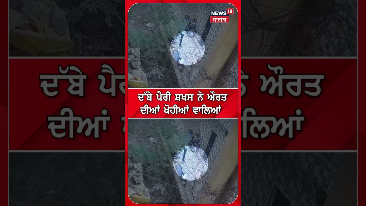 ਦੱਬੇ ਪੈਰੀ ਸ਼ਖਸ ਨੇ ਔਰਤ ਦੀਆਂ ਖੋਹੀਆਂ ਵਾਲਿਆਂ #shorts |N18S