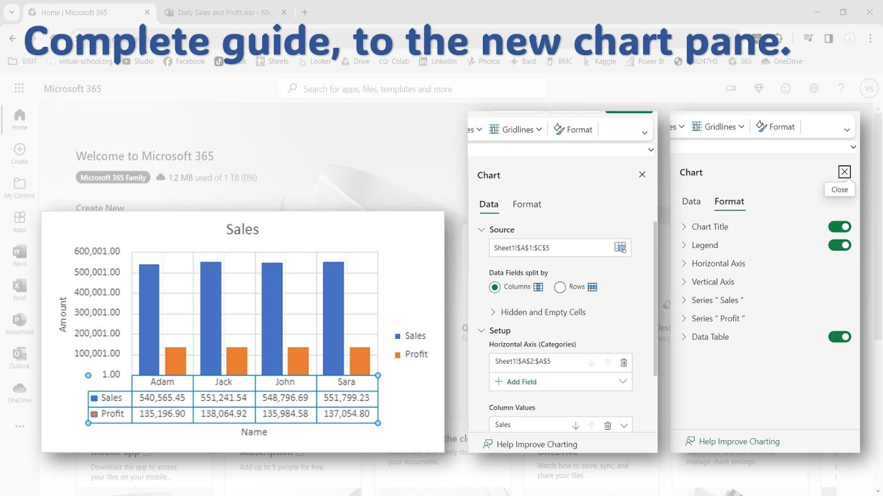 MS Excel: Complete Guide to the New Chart Pane in Excel Online