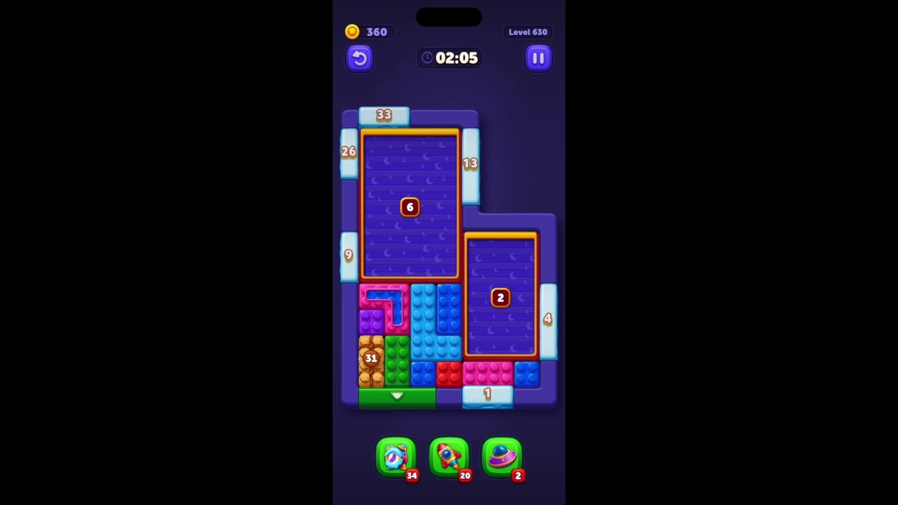 Block Out Level 630 Solution Explained ✅ | + Replay
