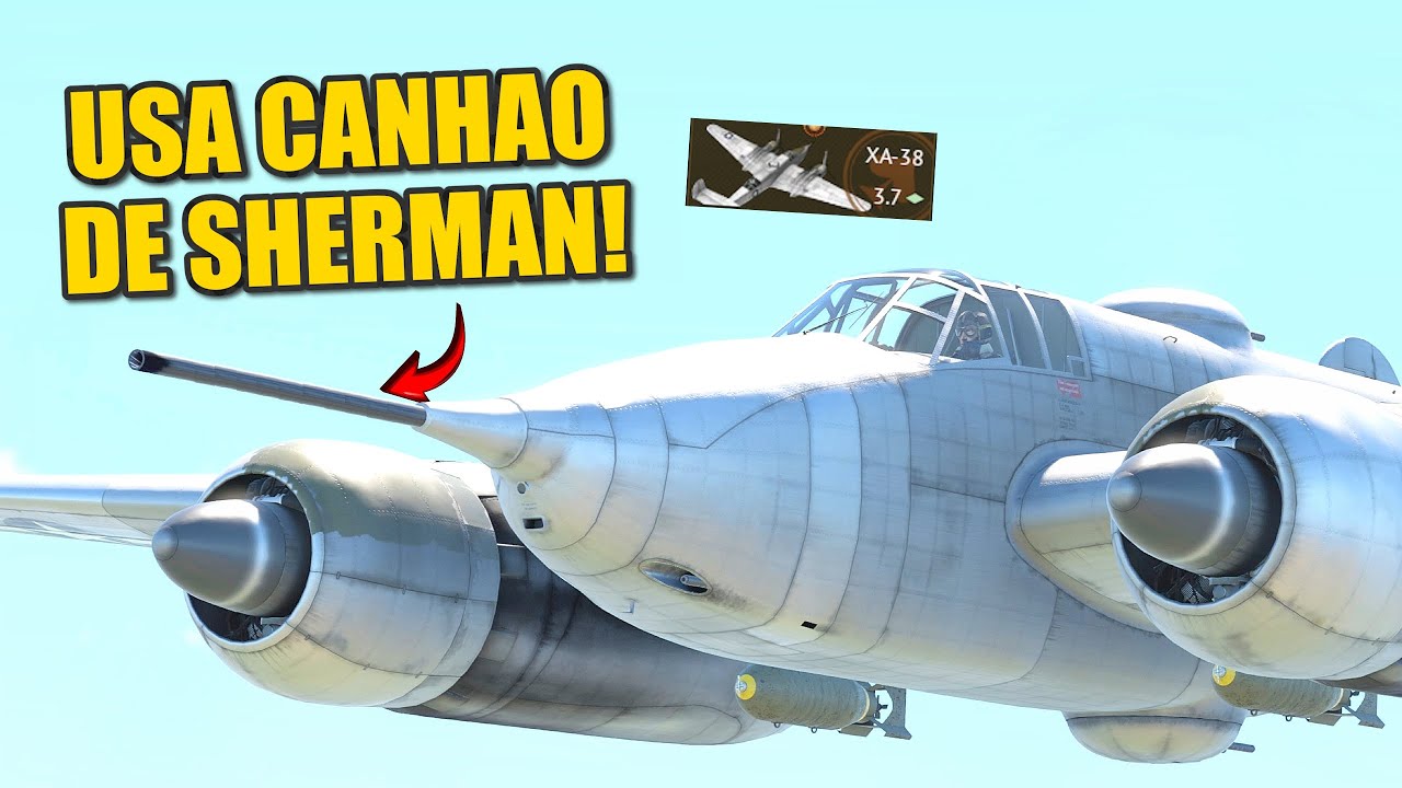Esse AVIÃO Americano usa CANHAO DE UM TANQUE!!  - Warthunder PT - BR