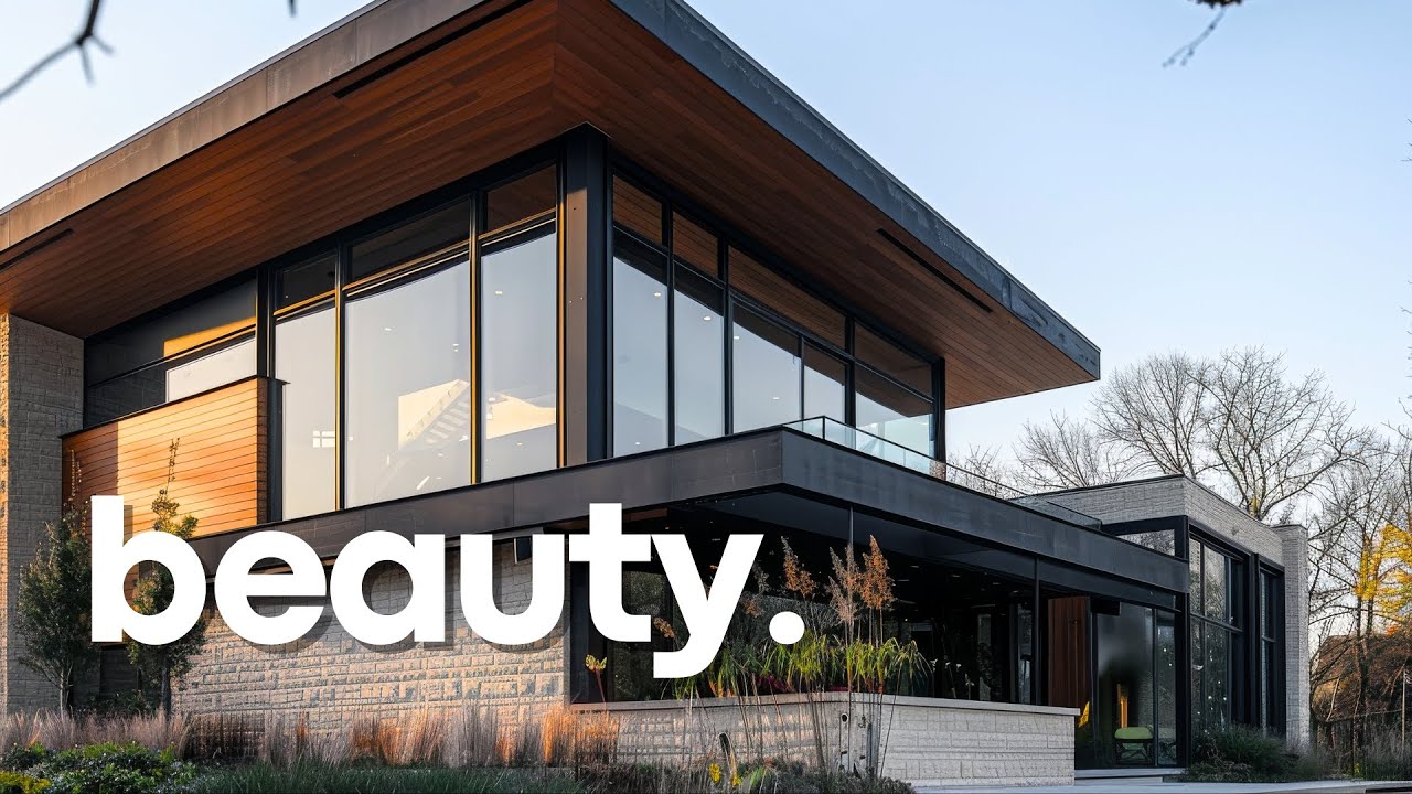 Elegant Architecture: Transform a Modern House with calming living room, Kitchen, & Zen Garden