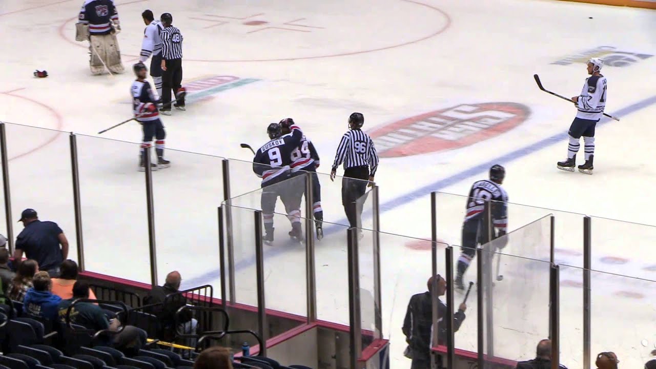 Macon Mayhem vs. Pensacola Ice Flyers SPHL Hockey 3-24-16 Highlights and Fights