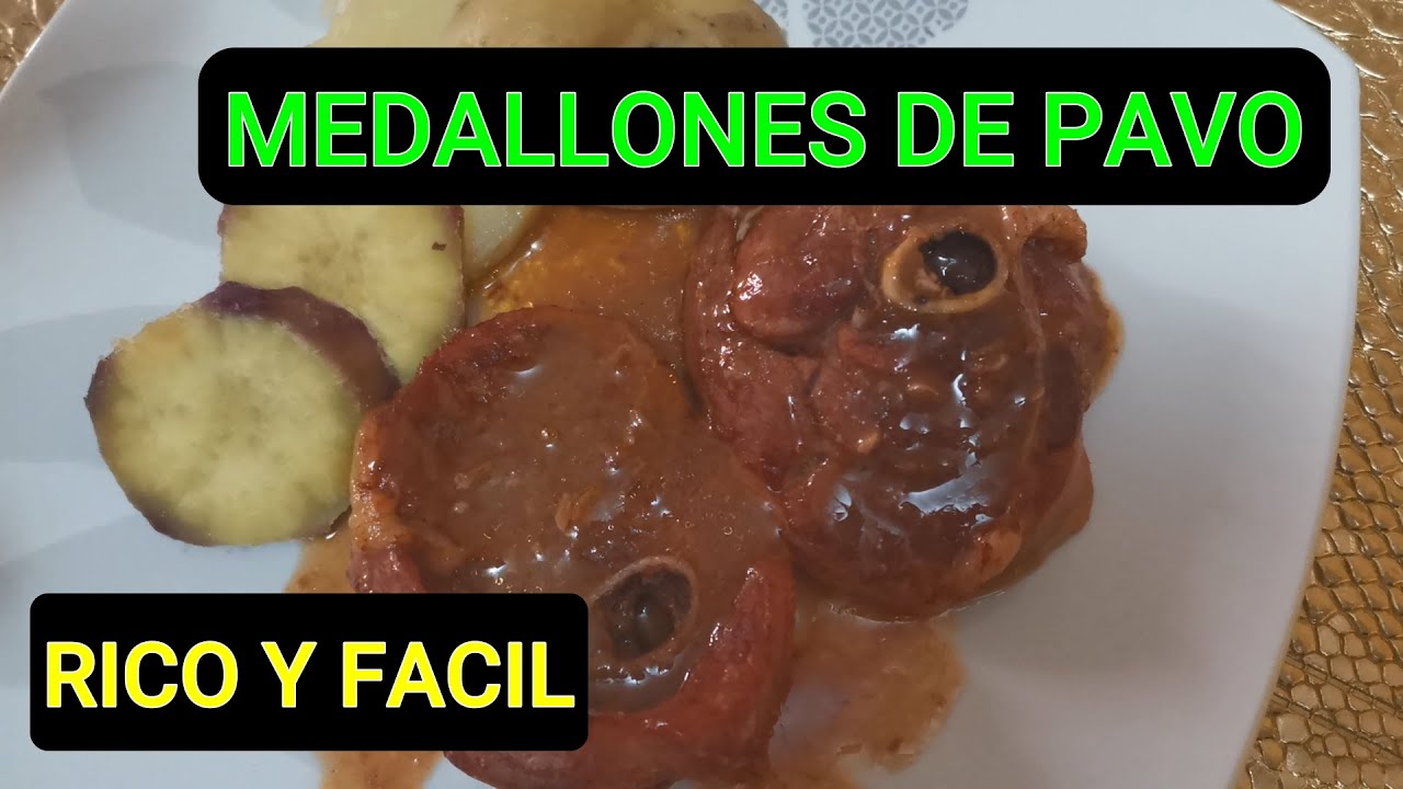 PREPARA PARA AÑO NUEVO  MEDALLONES DE PAVO AL HORNO EN 5 MINUTOS, MUY RICO Y FACIL
