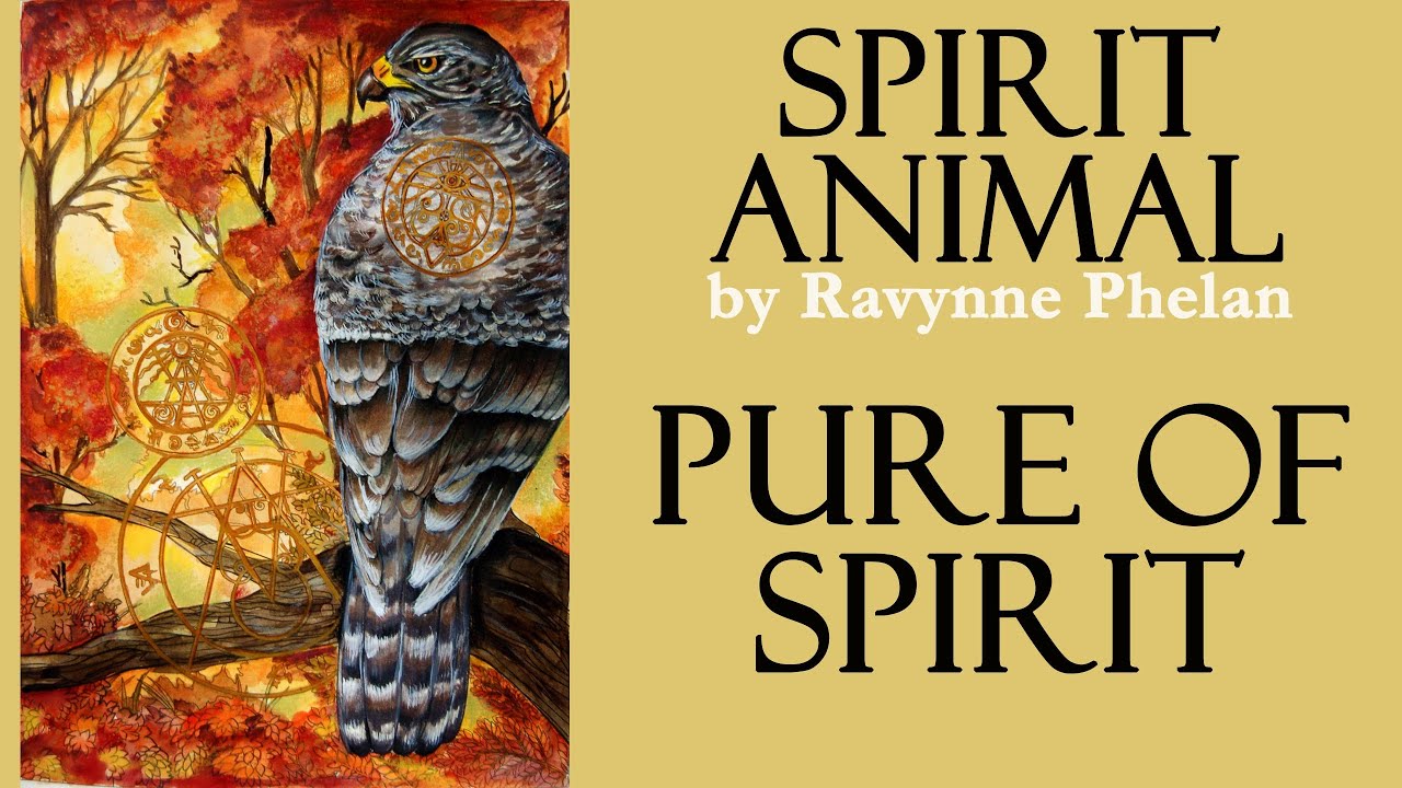 Pure of Spirit. Speedcoloring in 'Spirit Animal' coloring book by R.Phlean with paints and pencils