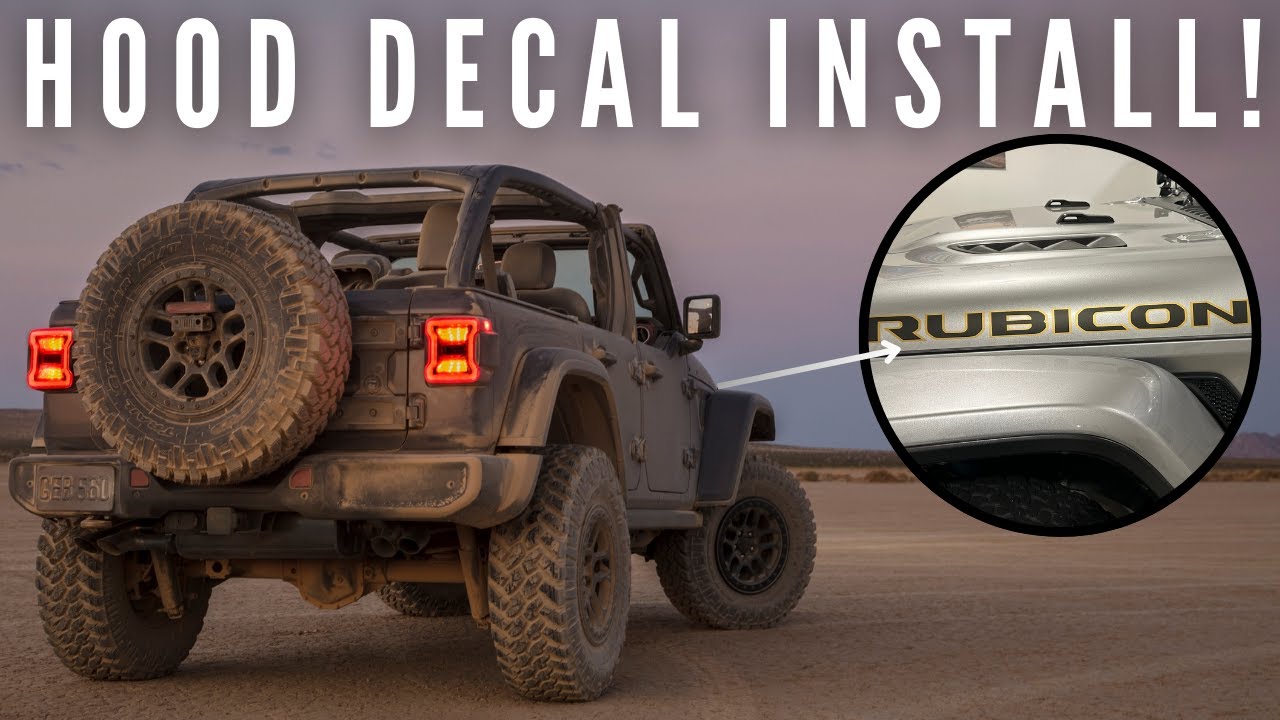 How To Install Hood Decals On Jeep Wrangler and Gladiator
