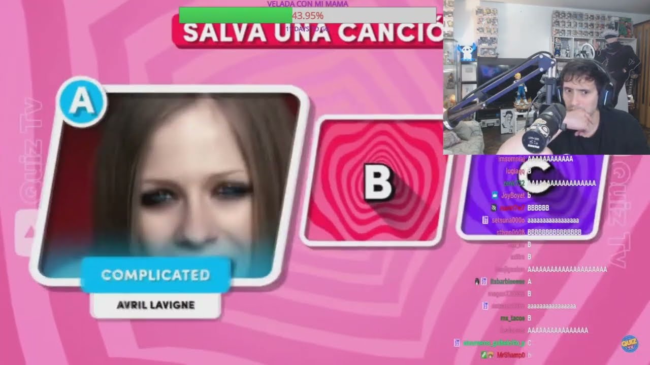 GUIBEL HACE UN ELIGE LA CANCION Y EL CHAT FLIPA EN COLORES