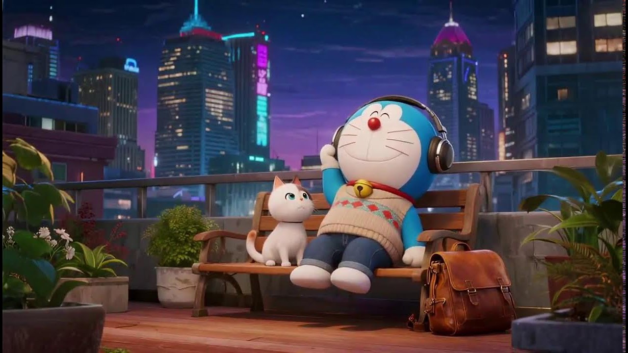 Doraemon’s Vintage Cafe ✨ Lofi Chillhop Radio – Study, Work, Relax