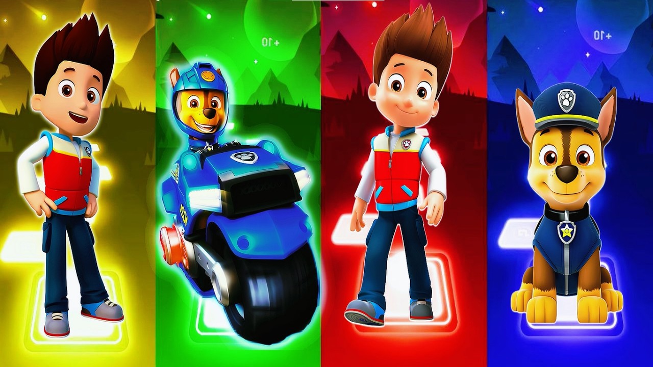 Marshall VS Paw Patrol VS Ryder VS Rubble - Tiles Hop EDM Rush8