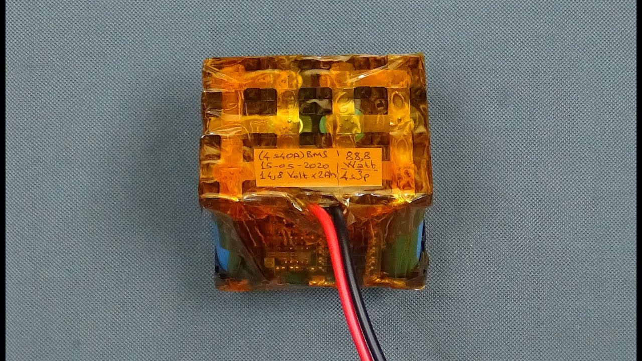 4s 40a Bms 14.8 Volt 18650 Lityum Pil Paketi Yapımı (DIY - Lithium Battery Pack) (4s 3p 88.8 Watt)