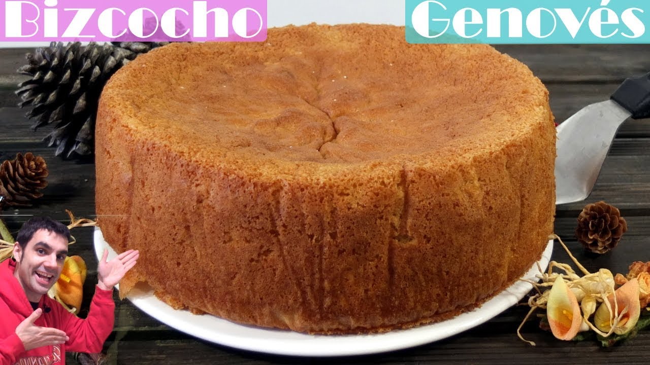 BIZCOCHO GENOVÉS 😍😋 Perfecto para rellenar tartas y pasteles. Receta # 450