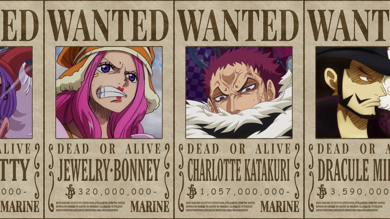Top 52 Highest ONE PIECE Bounties