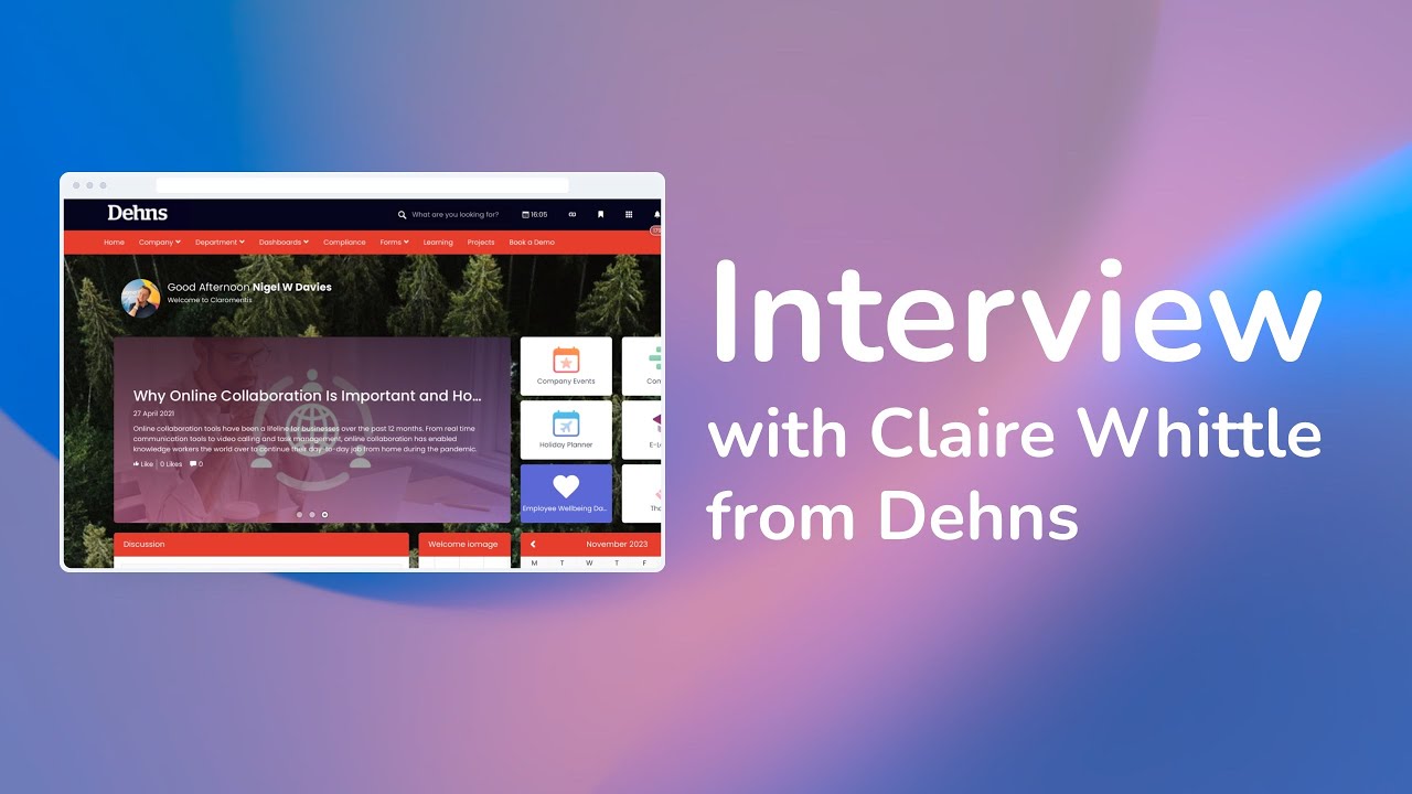 Claromentis Customers - Claire Whittle from Dehns