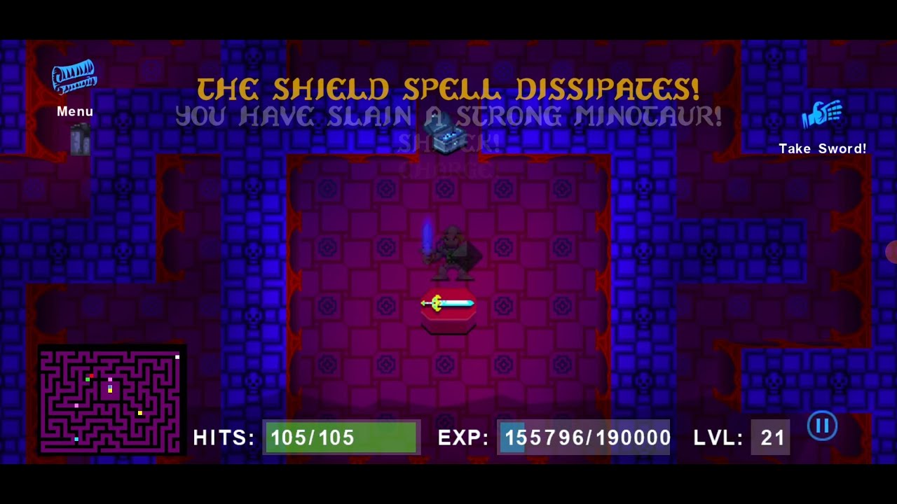 Sword Of Fargoal - Reaching the sword and beating the game