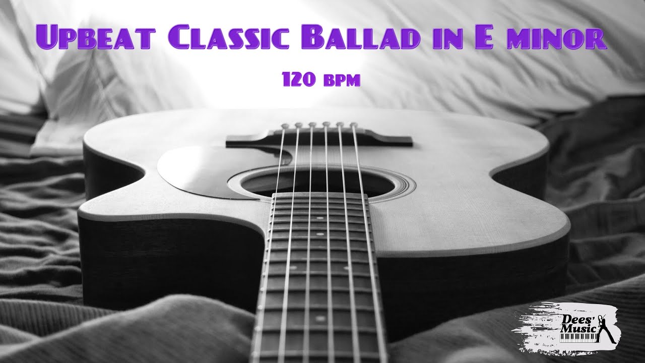 Upbeat Ballad Backing Track in E minor