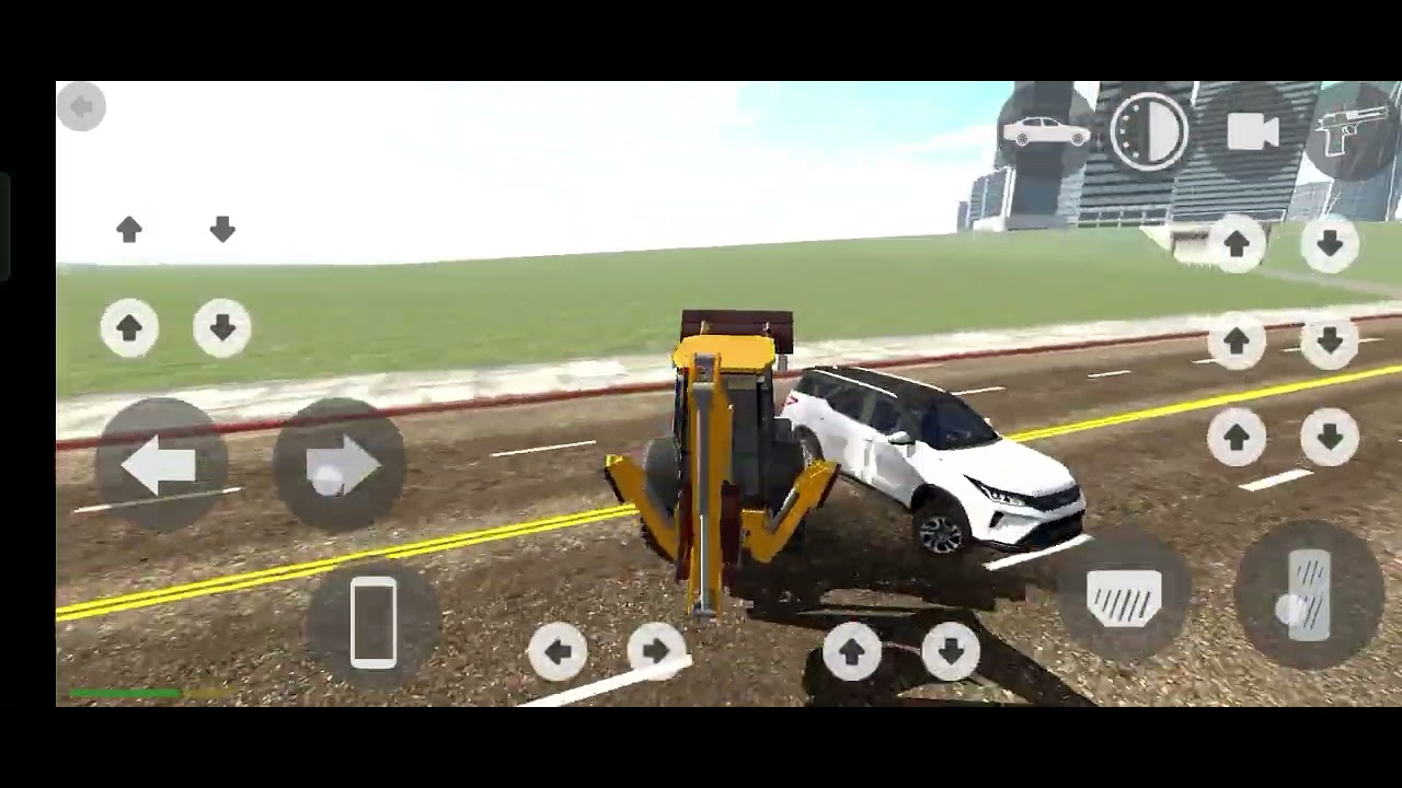 JCB drive with train 😲 Indian bike driving game 3D #shorts #gaming 