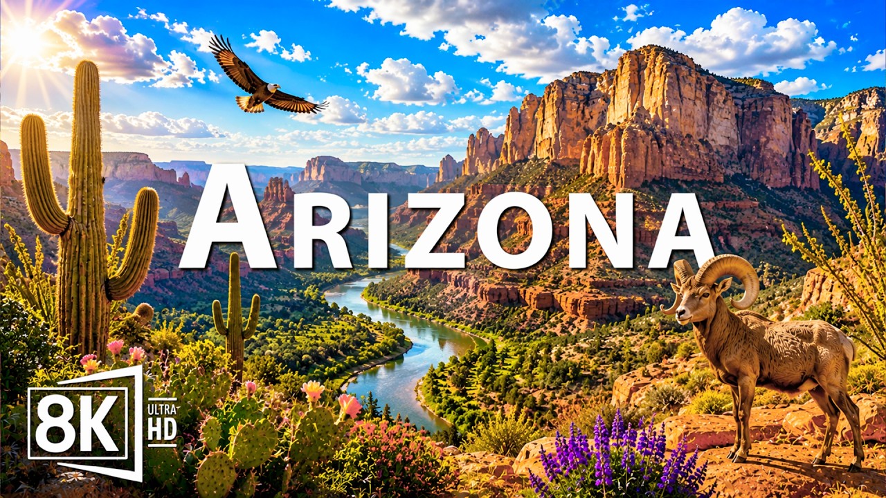 Arizona 8K 🌵 Grand Canyon, Red Rock Canyons & America&rsquo;s Desert Wonders