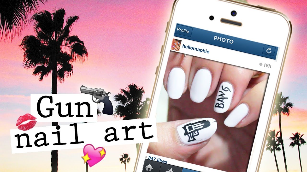 Gun Nail Art + GIVEAWAY!