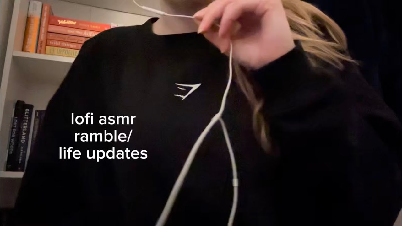 lofi asmr ~ whisper ramble/ life updates 🫶🏻 (with mouth sounds and hand movements)