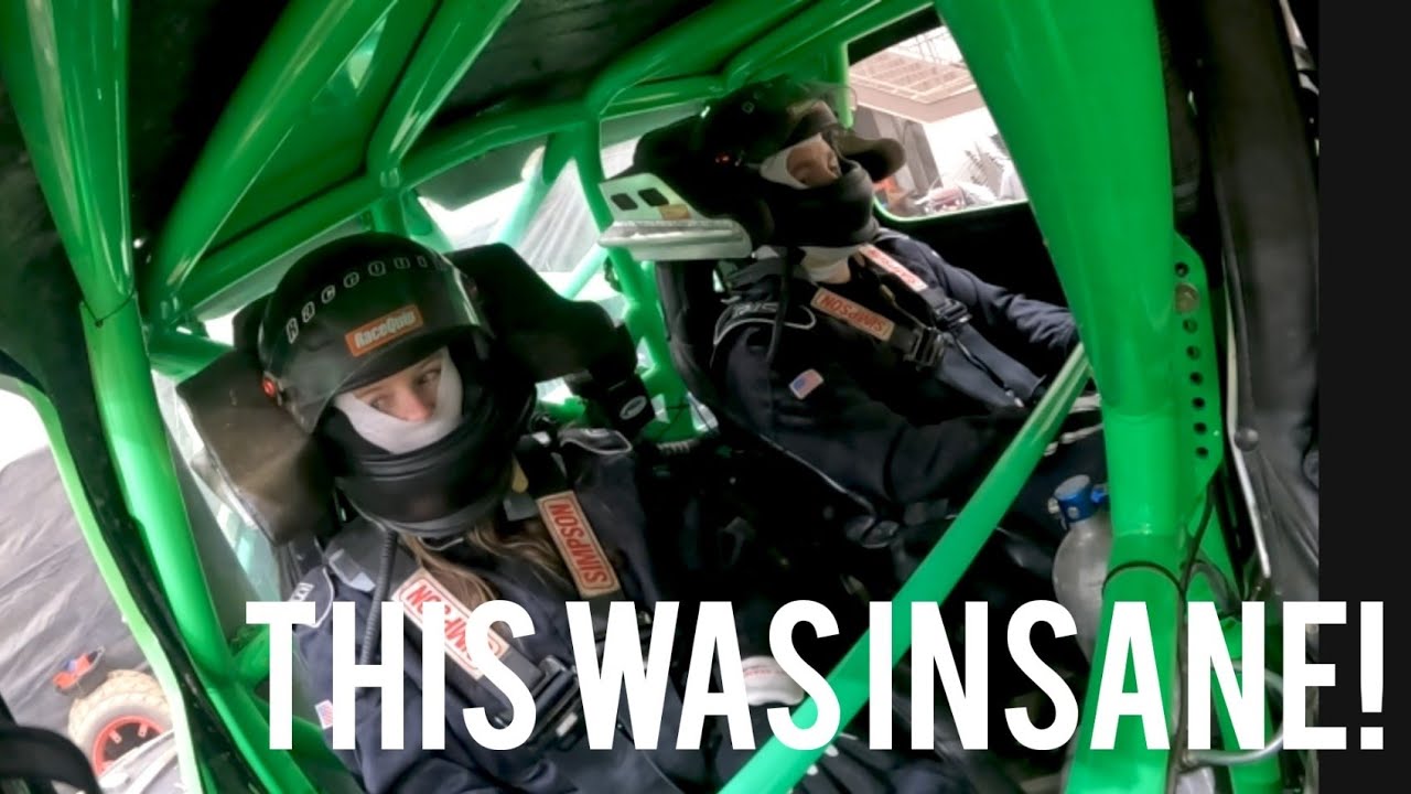 Taking my wife for a ride in a REAL MONSTER TRUCK! Dennis Anderson King Sling!
